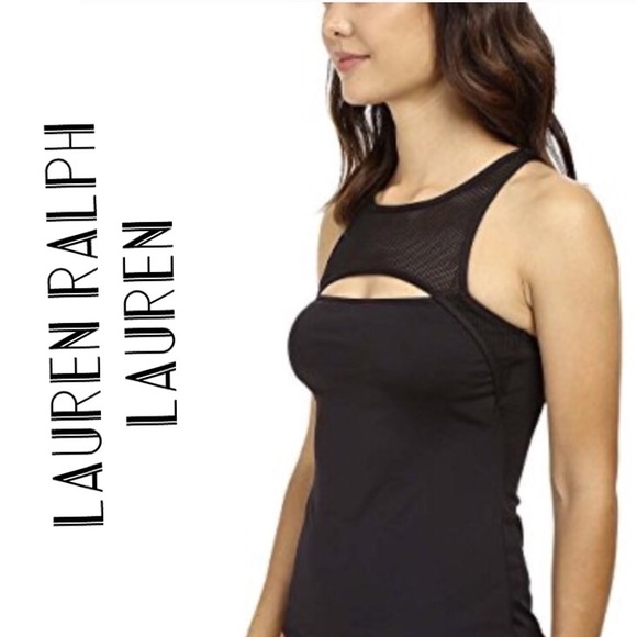 Lauren by Ralph Lauren Womens Mesh Tankini Top - Picture 2 of 8